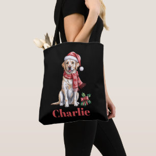 Personalisierter Name Labrador Retriever Weihnacht Tasche
