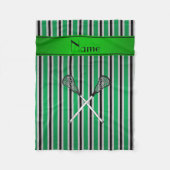 Personalisierter Name Lacrosse Fleecedecke (Vorderseite)