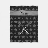 Personalisierter Name Lacrosse Fleecedecke (Vorderseite)