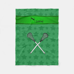 Personalisierter Name Lacrosse Fleecedecke