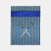 Personalisierter Name Lacrosse Fleecedecke (Vorderseite)
