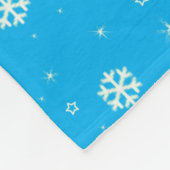 Personalisierter Name Lacrosse Himmelsblau Schneef Fleecedecke (Ecke)