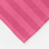 Personalisierter Name Lacrosse Pink Streifen Fleecedecke (Ecke)