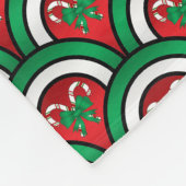 Personalisierter Name Ladybug halbe Kreise Süßware Fleecedecke (Ecke)