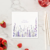 Personalisierter Name Lavendel Brautparty Serviette (Beispiel)