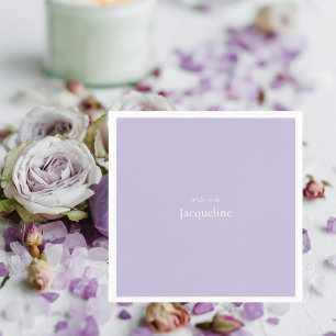 Personalisierter Name Lavendel-Junggesellinnen-Abs Serviette