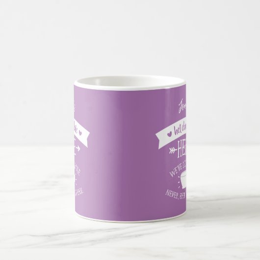 Personalisierter Name Lavender Hot Chocolate Tasse (Mittel)
