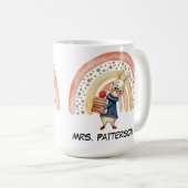 Personalisierter Name Lehrer Geschenk Tasse Niedli (VorderseiteRechts)