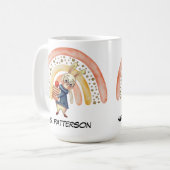 Personalisierter Name Lehrer Geschenk Tasse Niedli (Vorderseite Links)