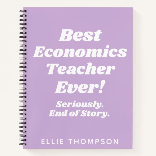 Personalisierter Name Lehrer Wertschätzung Geschen Notizblock (Vorderseite)