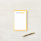 Personalisierter Name Lehrer Wertung Geschenk Stri Post-it Klebezettel (Auf Schreibtisch)