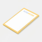 Personalisierter Name Lehrer Wertung Geschenk Stri Post-it Klebezettel (angewinkelt)
