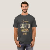 Personalisierter Name Leighton T-Shirt (Vorne ganz)