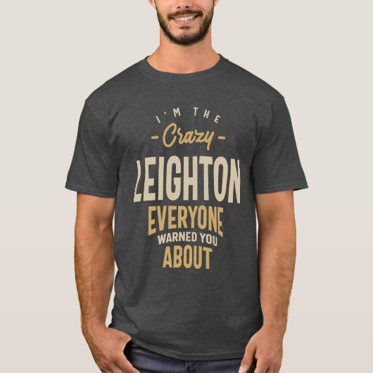 Personalisierter Name Leighton T-Shirt (Vorderseite)