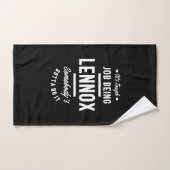Personalisierter Name Lennox Geburtstag Handtuch (Handtuch)