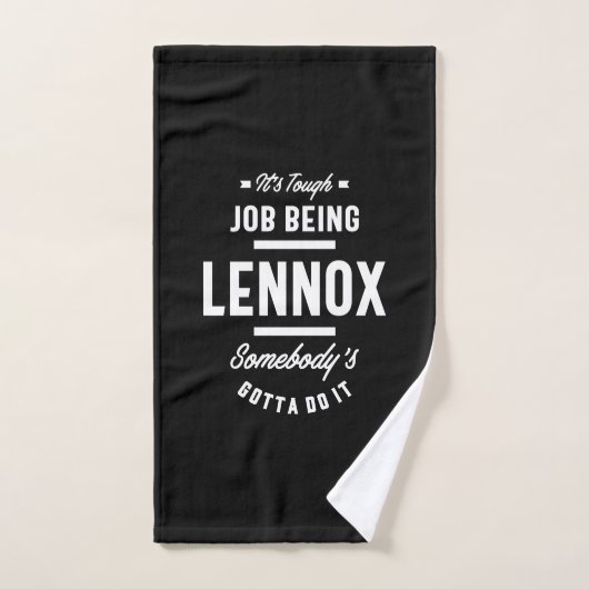 Personalisierter Name Lennox Geburtstag Handtuch (Handtuch)