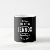 Personalisierter Name Lennox Geburtstag Kaffeetasse (Mittel)