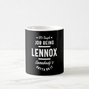 Personalisierter Name Lennox Geburtstag Kaffeetasse