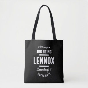 Personalisierter Name Lennox Geburtstag Tasche
