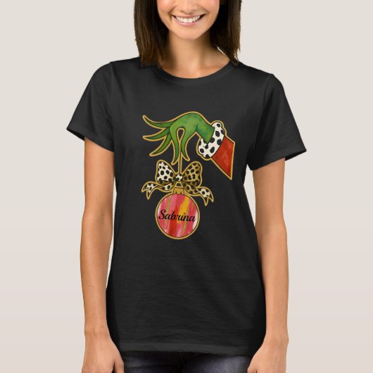 personalisierter Name Leopard-Bogen-Papageien-Schm T-Shirt (Vorderseite)