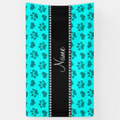 Personalisierter Name leuchtende Aquakultur und Pf Banner (Vertikal)