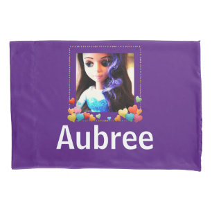 Personalisierter Name Lila Christlicher Abendgebet Kissenbezug