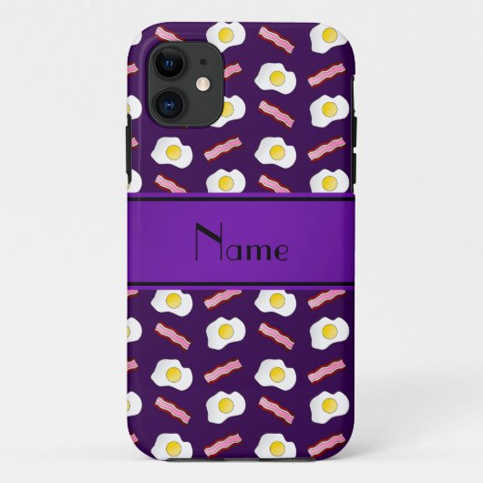 Personalisierter Name lila Eier mit Speck Case-Mate iPhone Hülle (Rückseite)