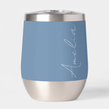 Personalisierter Name Lila Flieder Thermowein Tumb