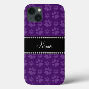 Personalisierter Name lila Hundepapiere Case-Mate iPhone Hülle