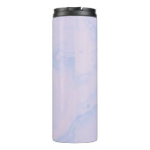 Personalisierter Name Lila Marble Chic Gastgeschen Thermosbecher (Rückseite)