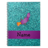 Personalisierter Name lila Notizblock (Vorderseite)