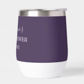 Personalisierter Name Lila Plakatschrift Monogramm (Links)