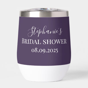 Personalisierter Name Lila Plakatschrift Monogramm