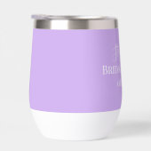 Personalisierter Name Lila Skriptmonogramm (Rechts)