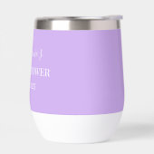 Personalisierter Name Lila Skriptmonogramm (Links)