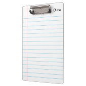 Personalisierter Name - Linke Notebook-Zwischenabl Klemmbrett (Links)