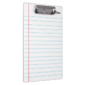 Personalisierter Name - Linke Notebook-Zwischenabl Klemmbrett (Rechts)
