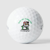 Personalisierter Name Lustig Golfball (Vorderseite)