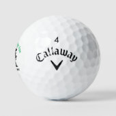 Personalisierter Name Lustig Golfball (Logo)