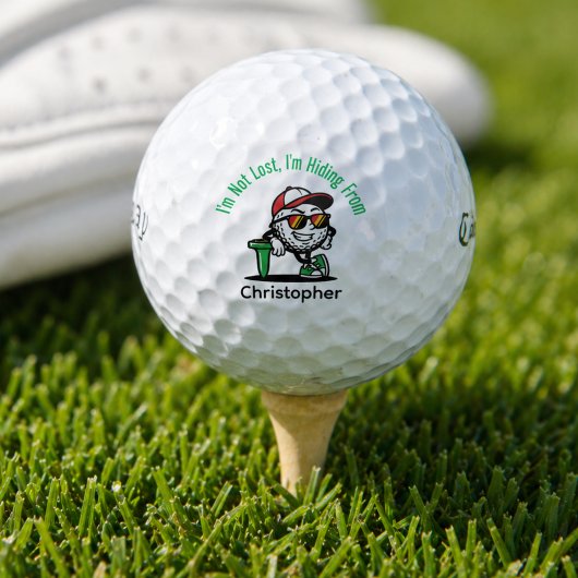 Personalisierter Name Lustig Golfball