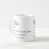 Personalisierter Name Lustige Wörterbuch-Definitio Kaffeetasse (Vorderseite Links)