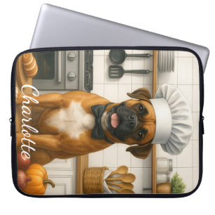 Personalisierter Name Lustiger Boxerhund-Liebhaber Laptopschutzhülle