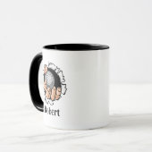 Personalisierter Name Lustiger Golfball Tasse (Vorderseite Links)