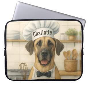 Personalisierter Name Lustiger Great Dane Hund Koc Laptopschutzhülle