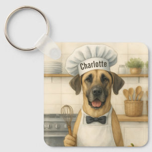 Personalisierter Name Lustiger Great Dane Hund Koc Schlüsselanhänger
