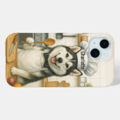 Personalisierter Name Lustiger Sibirischer Husky H Case-Mate iPhone Hülle (Rückseite (Horizontal))