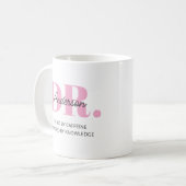 Personalisierter Name Lustiger Spruch Doktor Absch Kaffeetasse (Vorderseite Links)