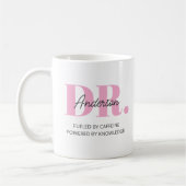Personalisierter Name Lustiger Spruch Doktor Absch Kaffeetasse (Links)