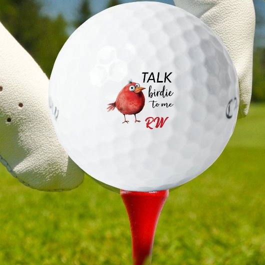 Personalisierter Name Lustiger Vogel Golfball