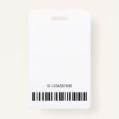 Personalisierter Name Luxury Golden Ombre Stilvoll Ausweis (Rückseite)